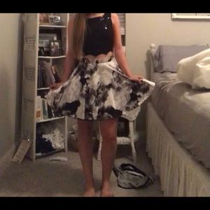 Jodi Kristopher size 7 prom two piece floral dress